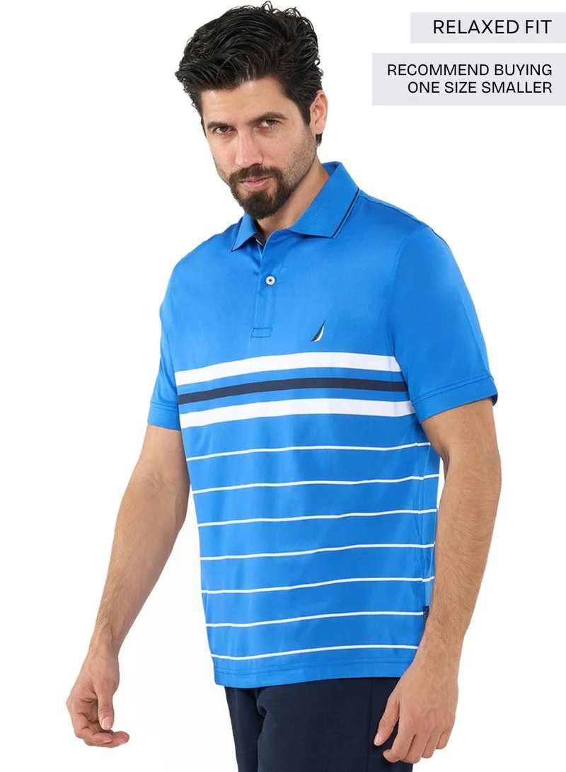 NAUTICA Striped Relaxed Dry-fit Polo Shirt